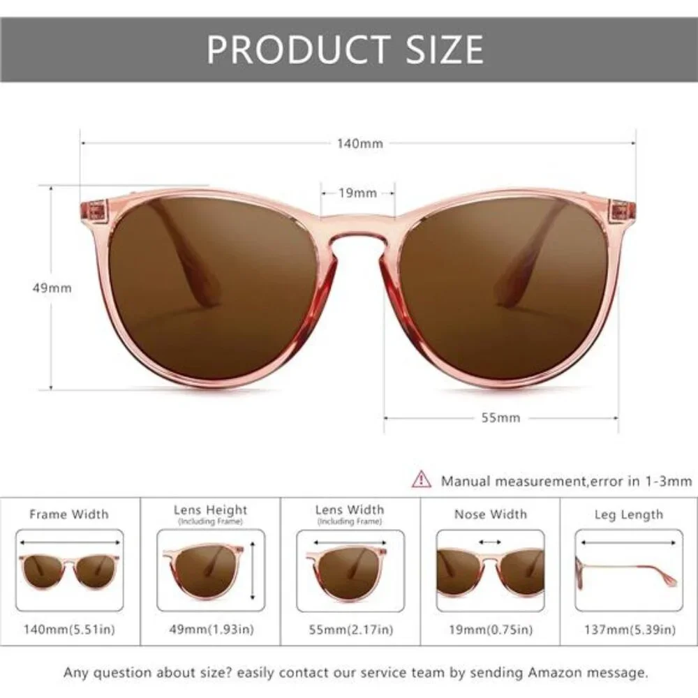 Women Summer Vintage Round Sunglasses for Men Classic Retro Designer Style‎